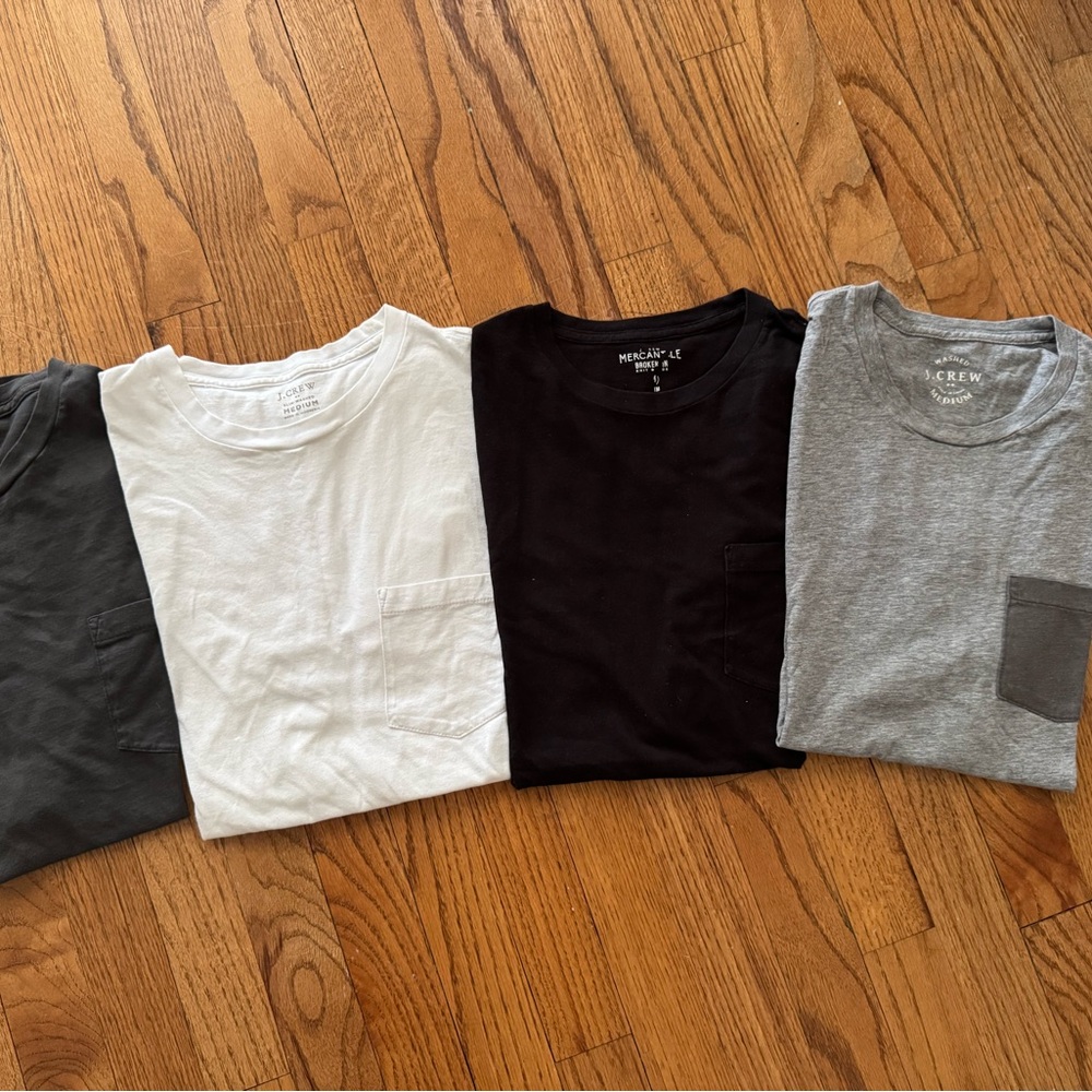 J Crew Pocket T shirts 5 medium short sleeve